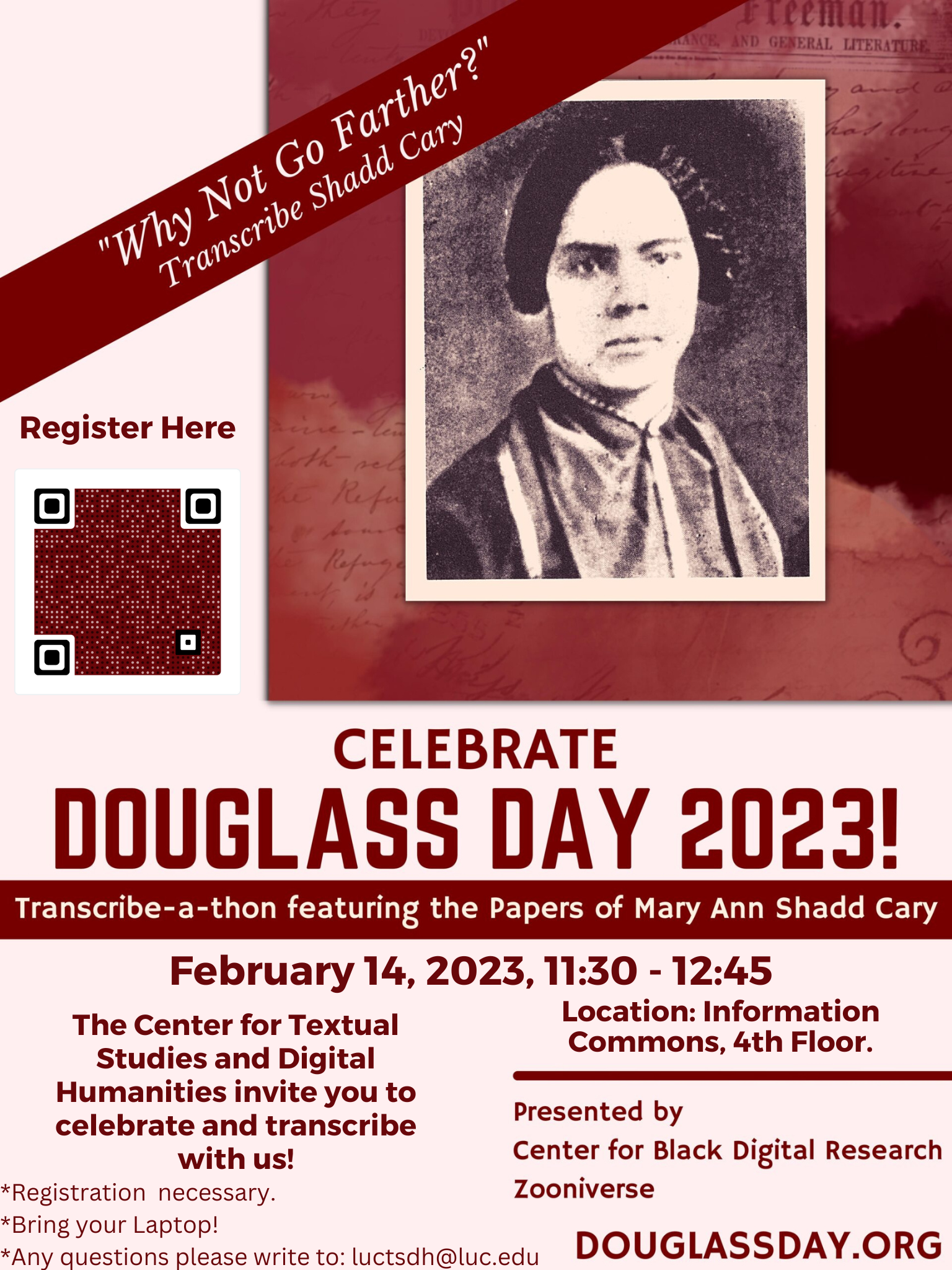 Poster of Feb,2023: Douglass Day 2023!